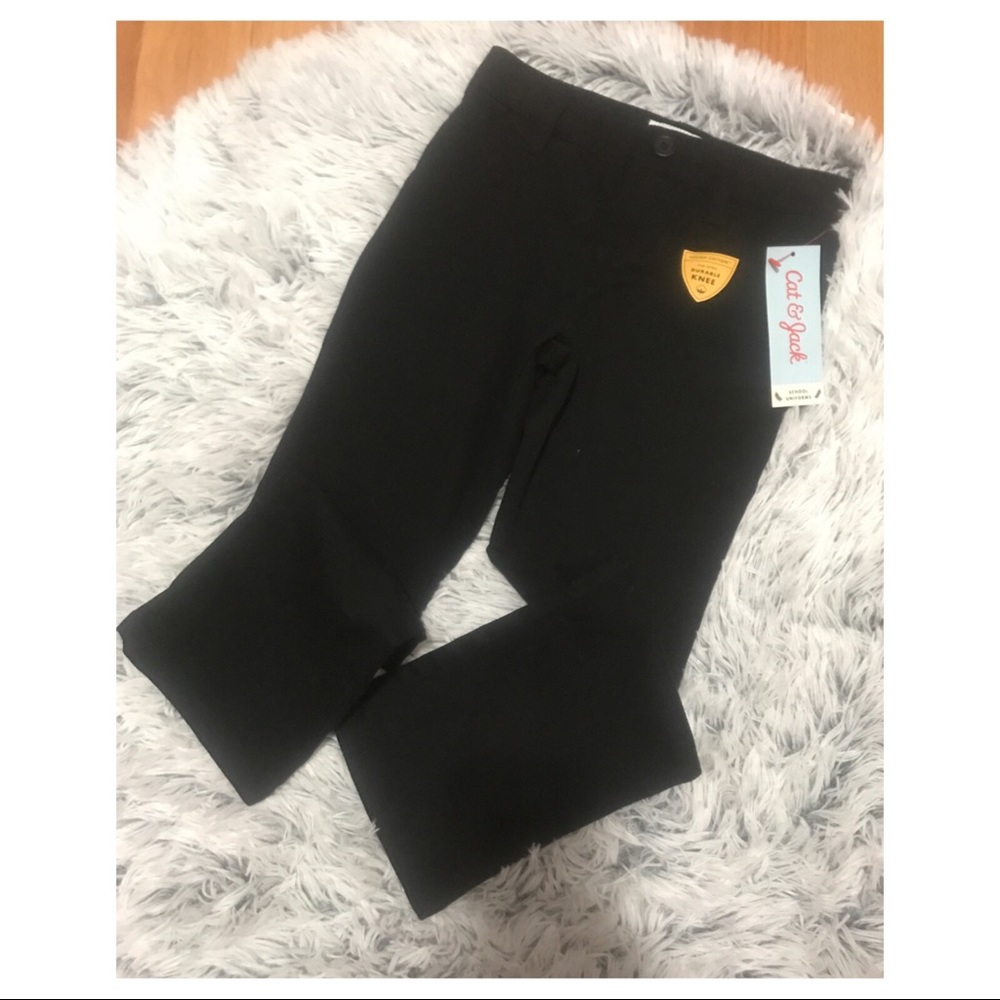 (NWT)Cat & Jack Black Cotton Pants